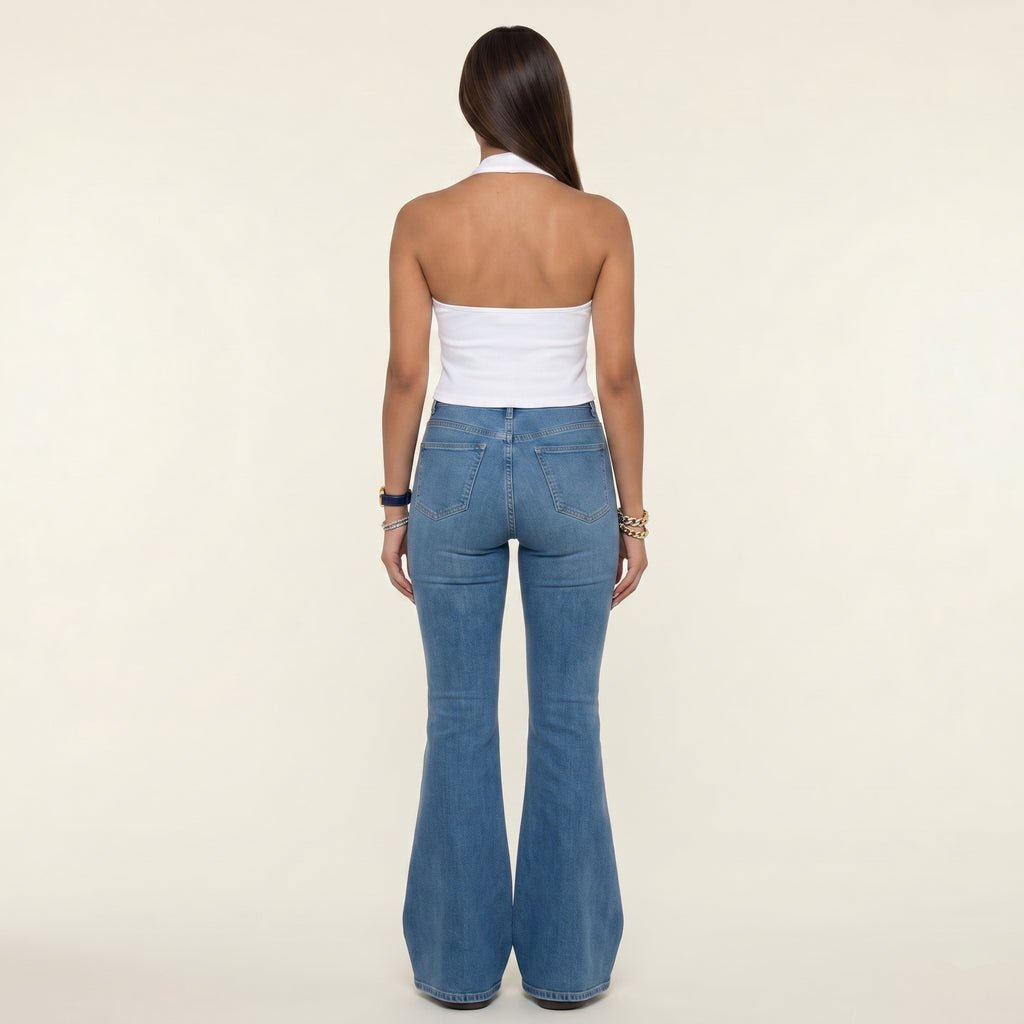 Button-Up Halter Top