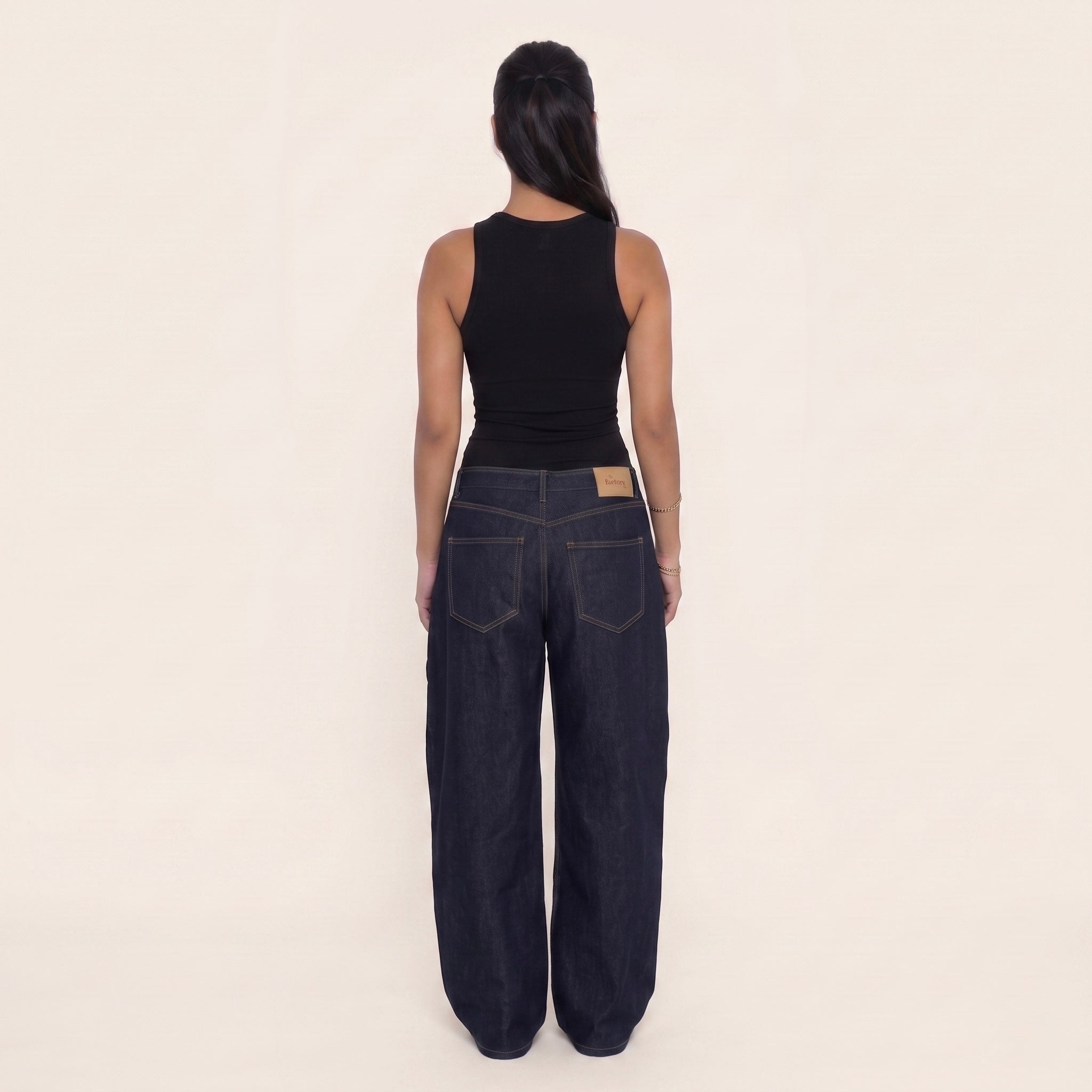 1-VANTAGE BAGGY DENIM - BLUE RAW