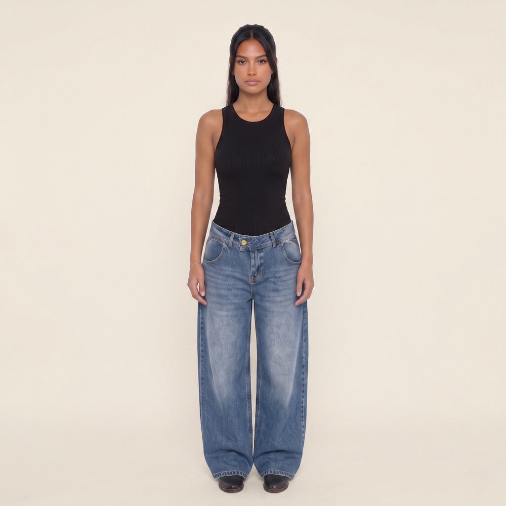 2-VANTAGE BAGGY DENIM - LIGHT BLUE
