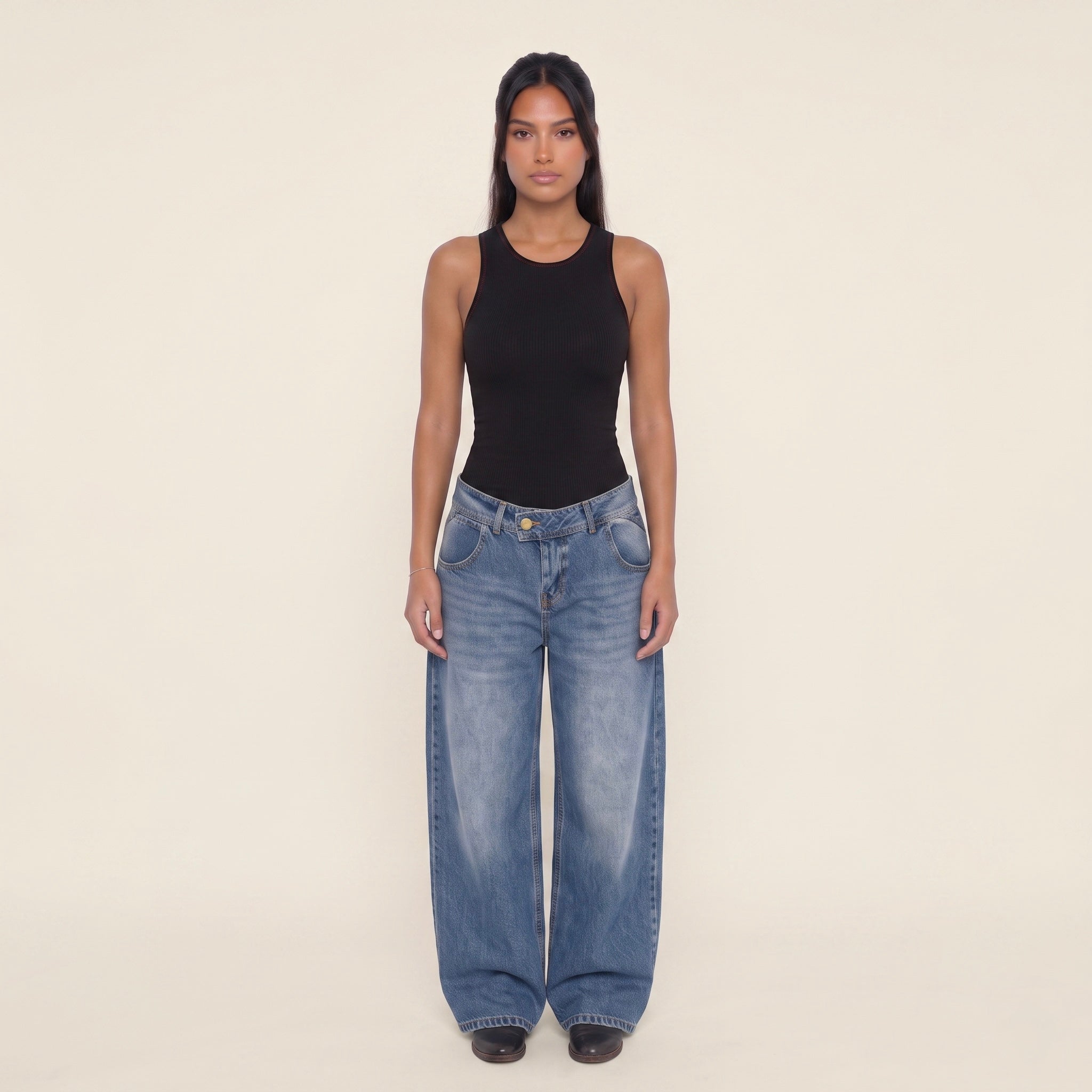 2-VANTAGE BAGGY DENIM - LIGHT BLUE