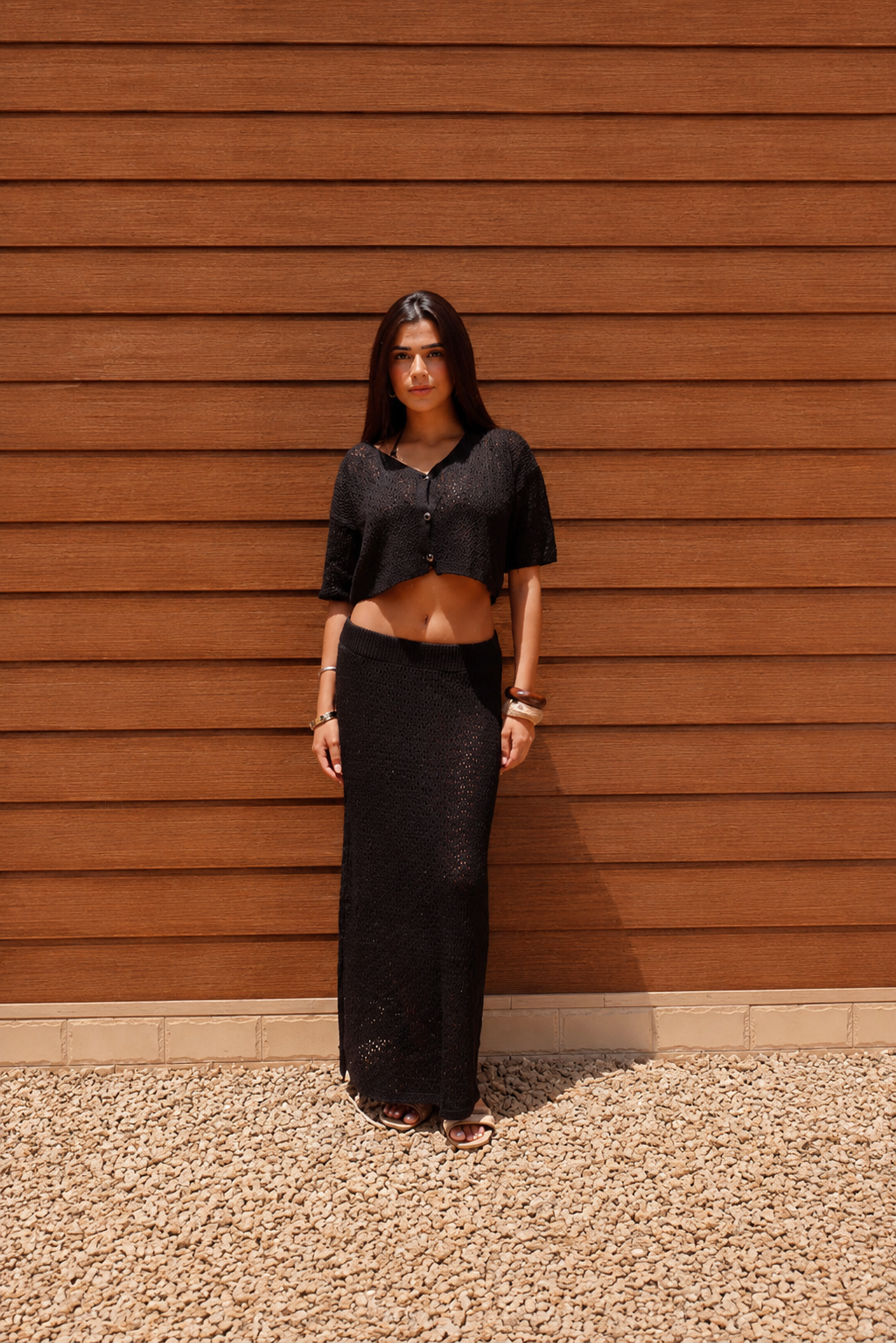 The Riviera Knit Set- Black