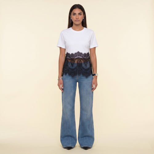 4-The Belle Lace Tee- White