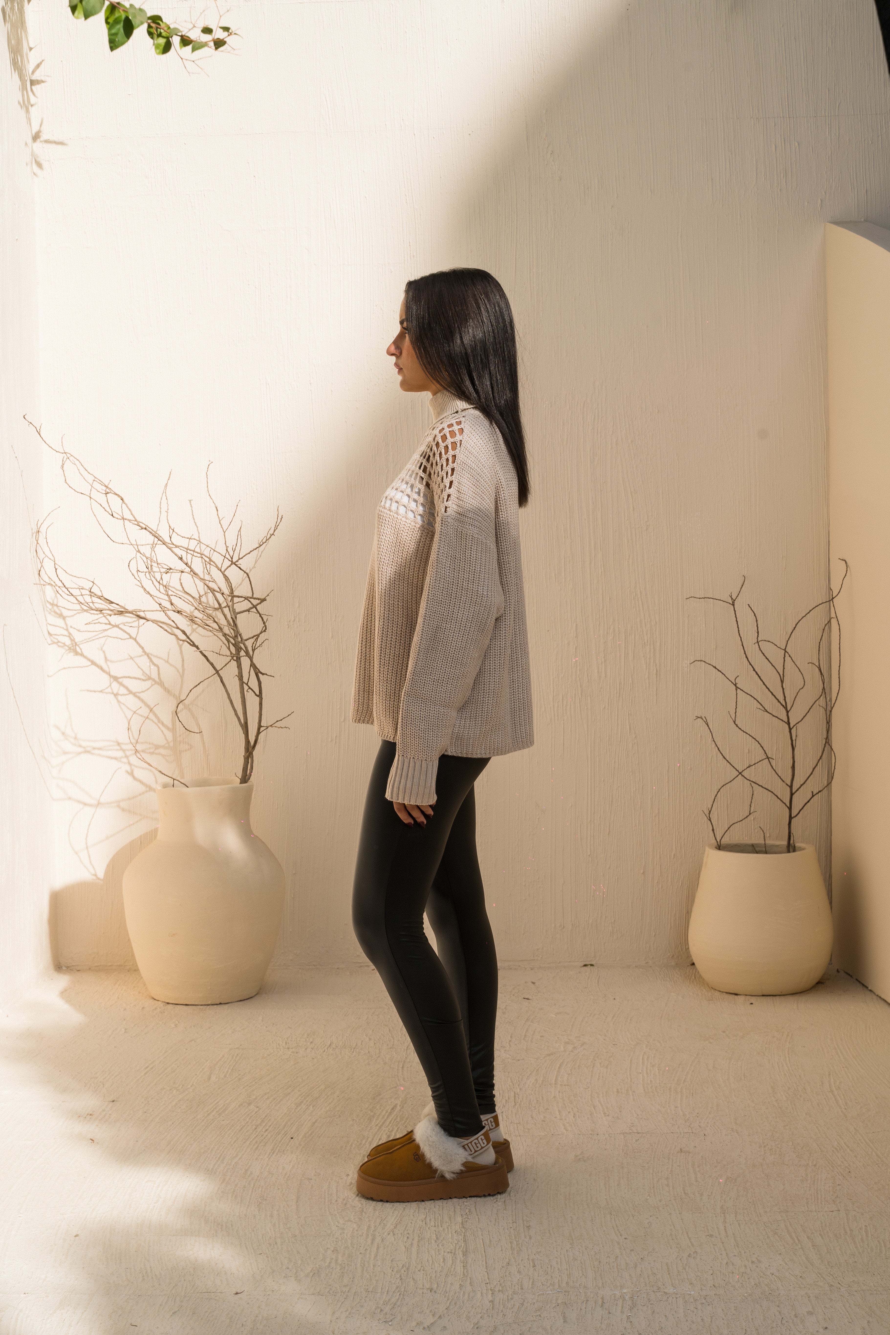Voile Knit — in Beige