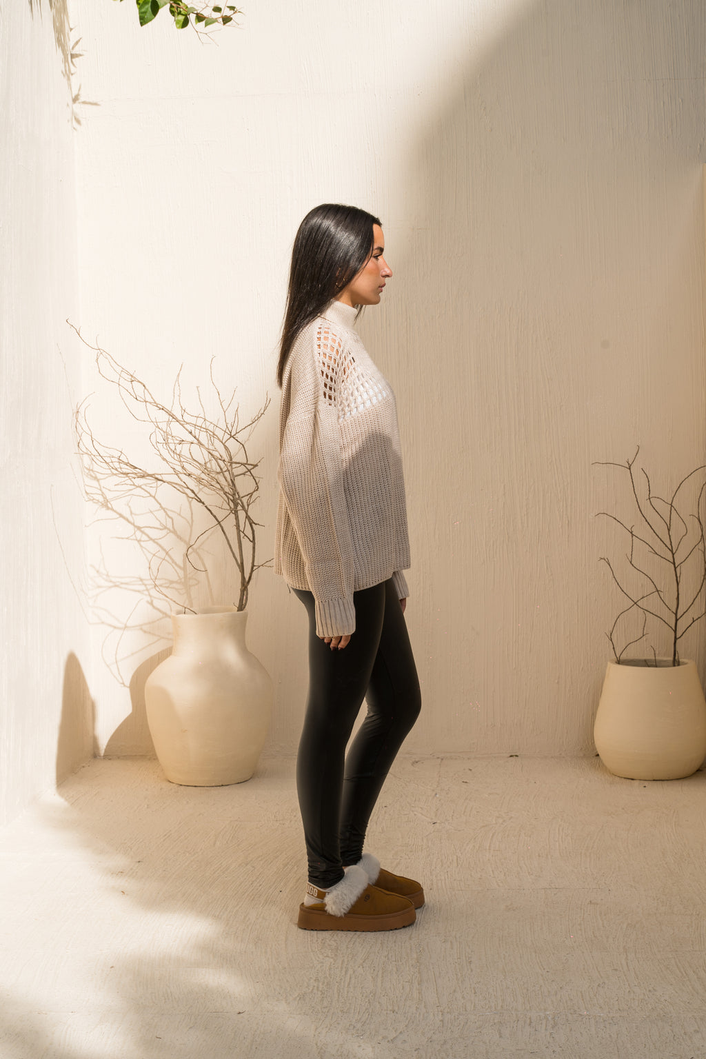 Voile Knit — in Beige