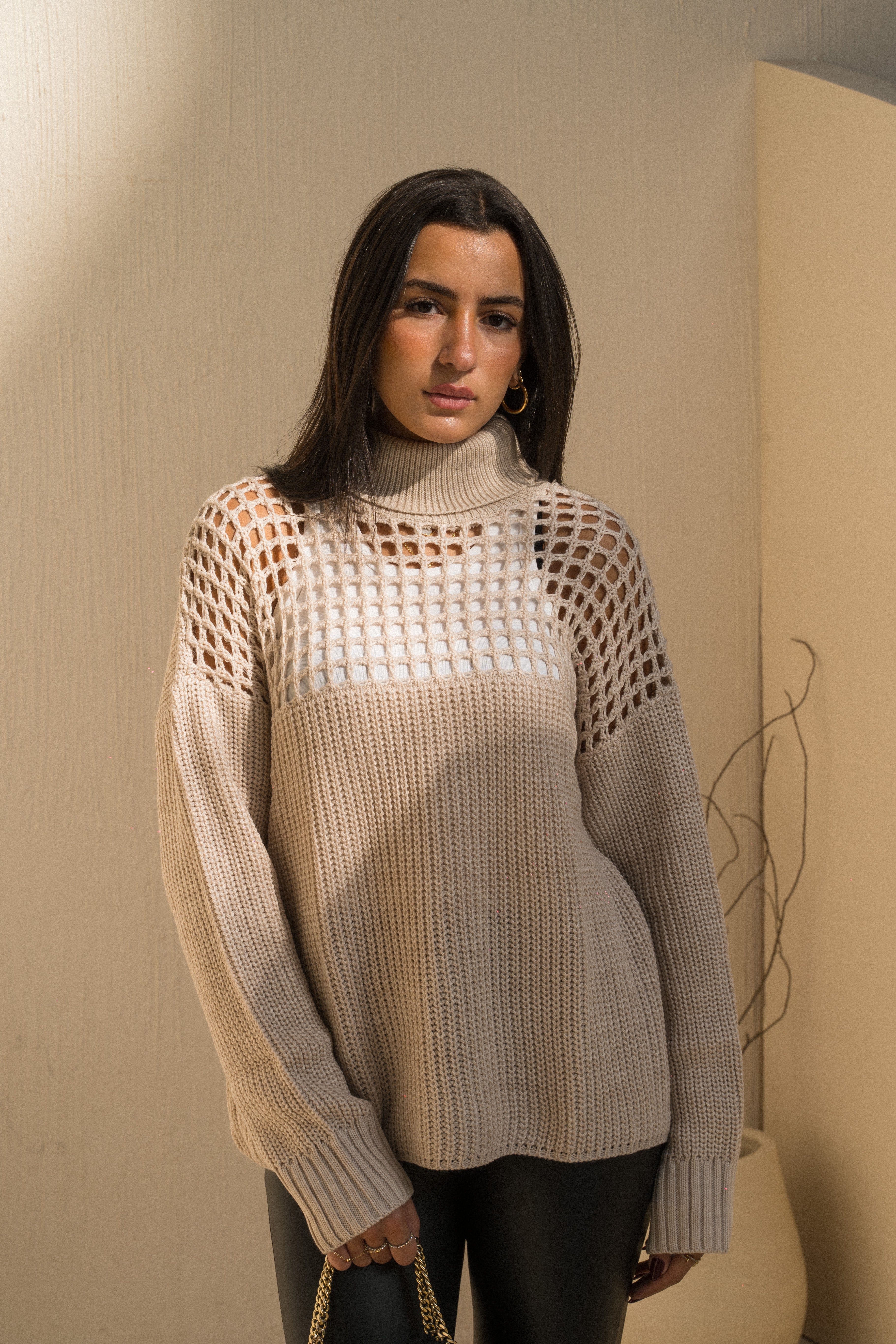 Voile Knit — in Beige