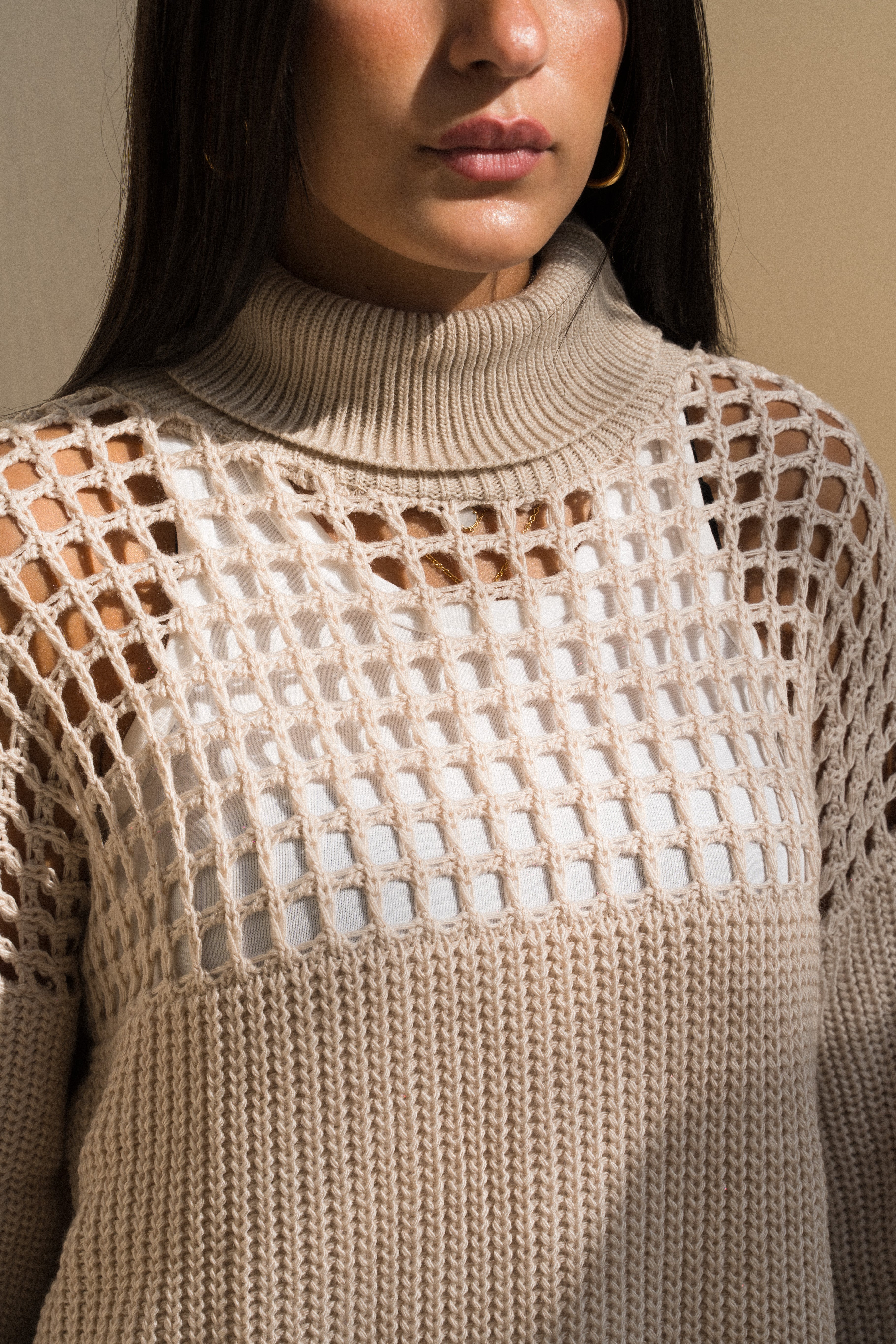 Voile Knit — in Beige